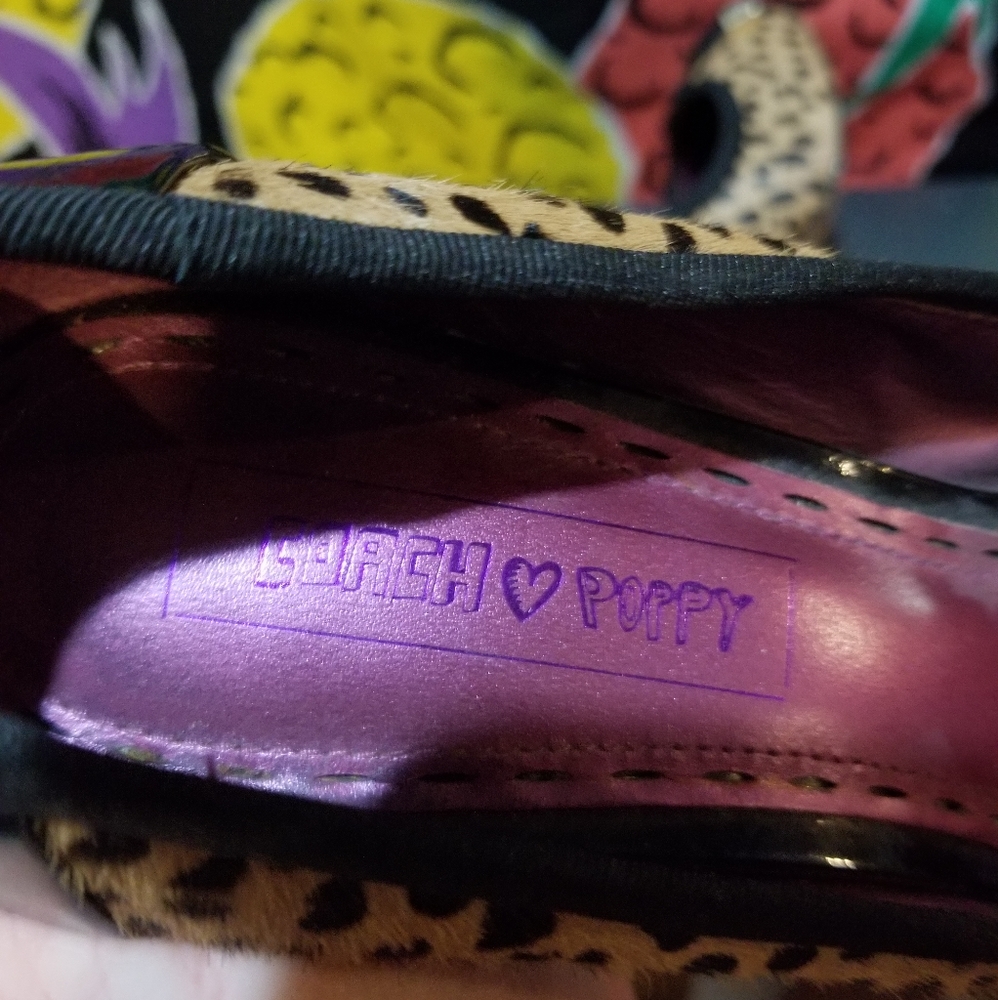 Coach poppy leopard calf hair pumps 7.5 - Picture 2 of 6